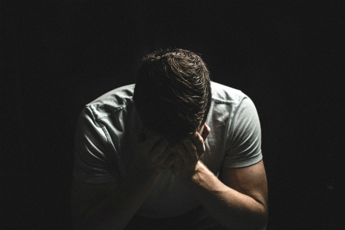 man crying