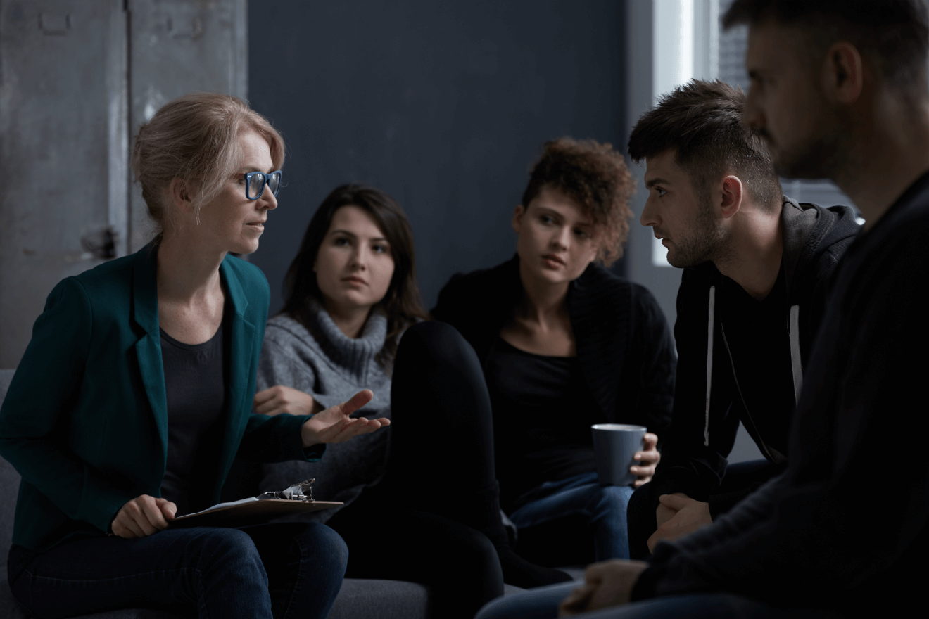 addiction counselor recovery group in circle